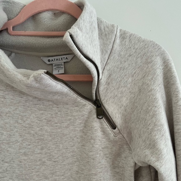 Athleta Cozy Karma Asymmetrical Pullover Sweatshirt - Picture 4 of 10